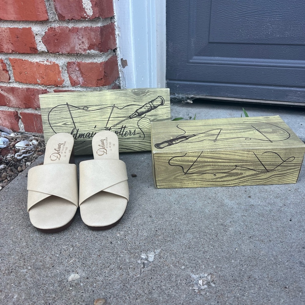 Vintage Women's Cream Sandals